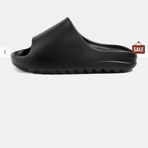 Unisex Black Slide Sandals